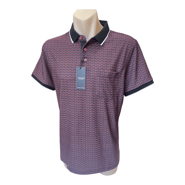 Ambassador Print Pattern Polo 600 - Ronald King