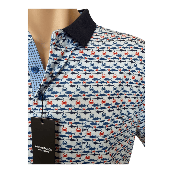 Ambassador Print Polo 5231 - Ronald King