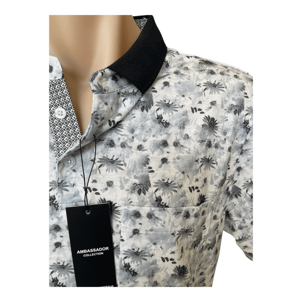Ambassador Print Polo 5242 - Ronald King