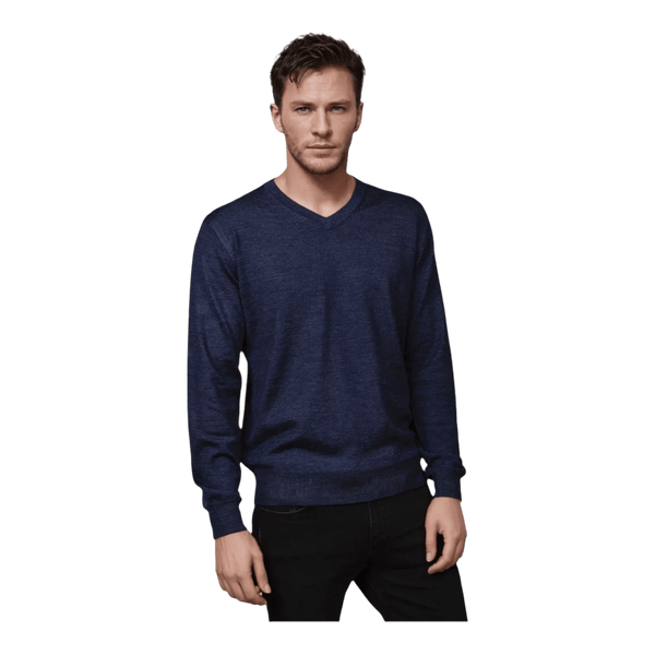 Ansett Black Label Fine Merino Vee Neck Pullover 6723 - Ronald King