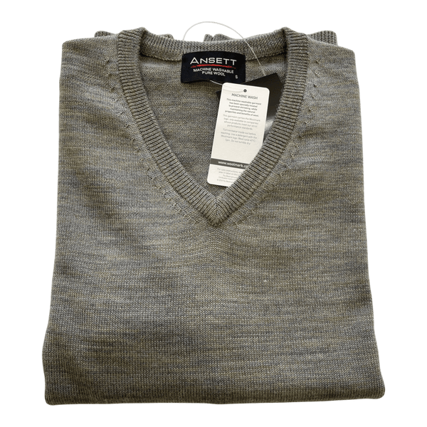 Ansett Machine Washable Vee Neck Pullover 3033 - Ronald King