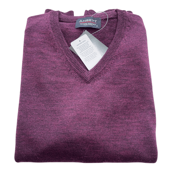 Ansett Machine Washable Vee Neck Pullover 3033 - Ronald King