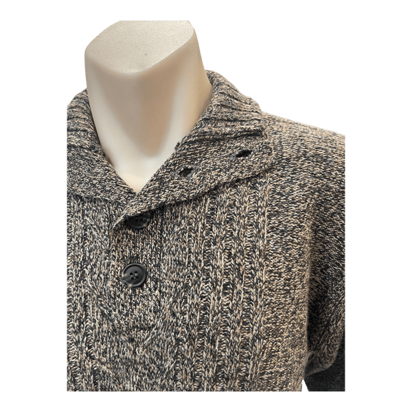 Ansett Pure New Wool Button Neck Jumper K8256 - Ronald King