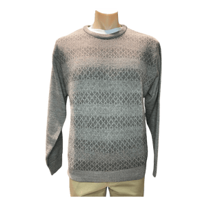 Ansett Pure Wool Patterned Crew Neck Pullover H8002 - Ronald King