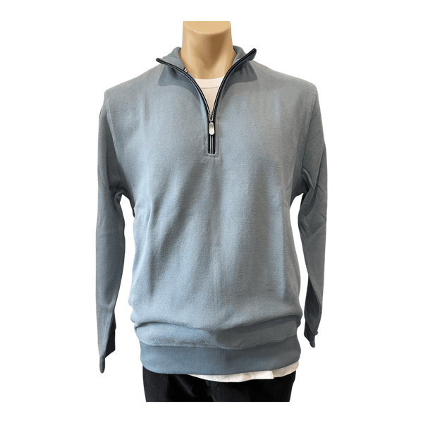 Back Bay French Rib Peach Finish 1/4 Zip Top G560110 - Ronald King