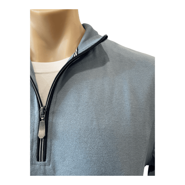 Back Bay French Rib Peach Finish 1/4 Zip Top G560110 - Ronald King