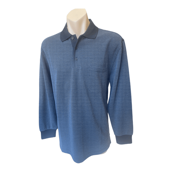 Back Bay Long Sleeve Polo G580124 - Ronald King