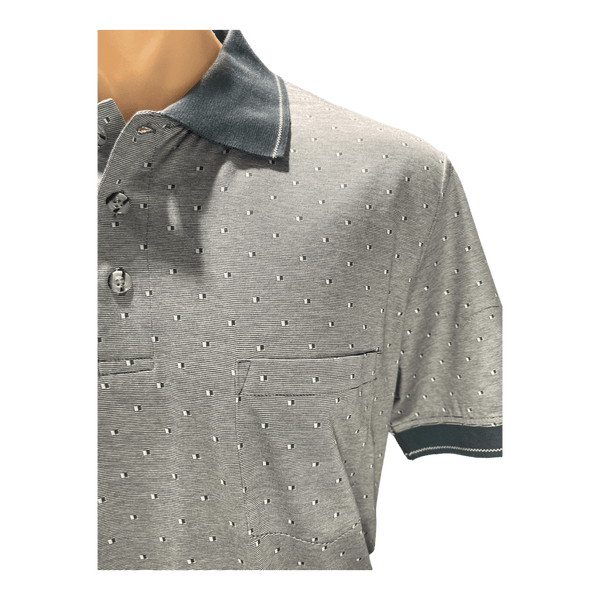 Back Bay Mercerised Cotton Jacquard Polo G280103 - Ronald King