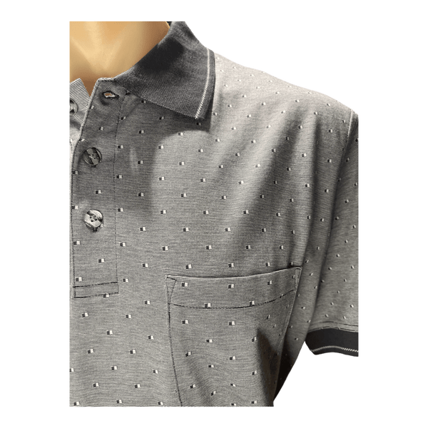 Back Bay Mercerised Cotton Jacquard Polo G280103 - Ronald King