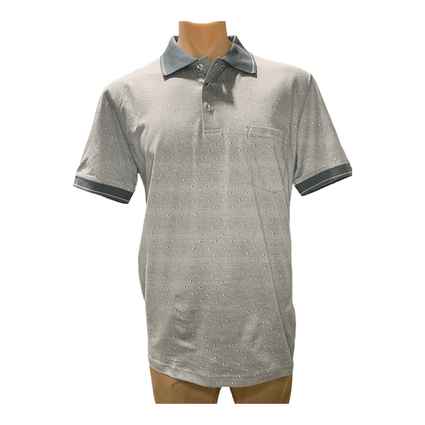 Back Bay Mercerised Cotton Jacquard Polo G280103 - Ronald King