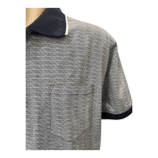 Back Bay Mercerised Cotton Jacquard Polo G480100 - Ronald King