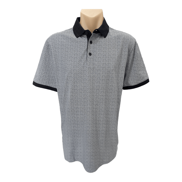 Back Bay Pima Cotton Print Polo G480112 - Ronald King