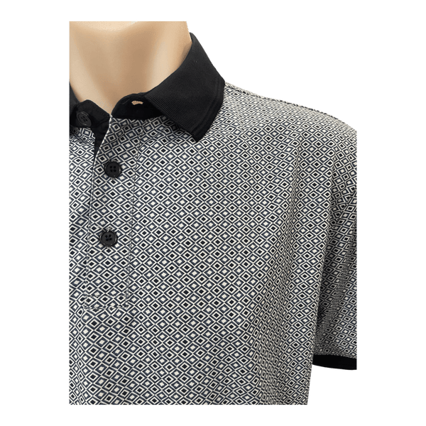 Back Bay Pima Cotton Print Polo G480112 - Ronald King