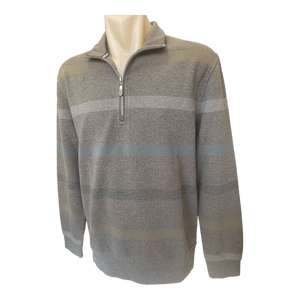 Back Bay Textured Jacquard Stripe Top G580108 - Ronald King
