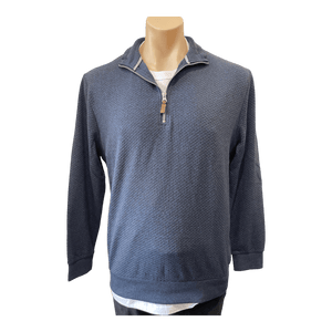 Back Bay Waffle Knit 1/4 Zip Top G380111 - Ronald King