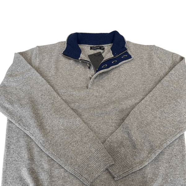 Berlin 1/4 Zip Lambswool Pullover LW15 - Ronald King