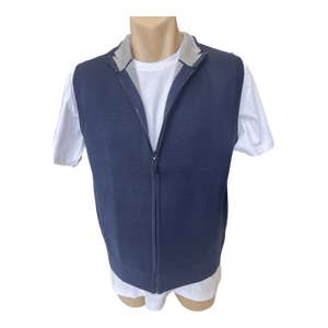Berlin Wool Blend Zip Through Vest K360 - Ronald King