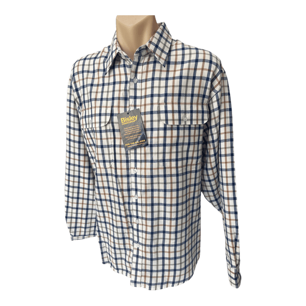 Bisley Brushed Twill Check Long Sleeve Shirt BS70424W - Ronald King
