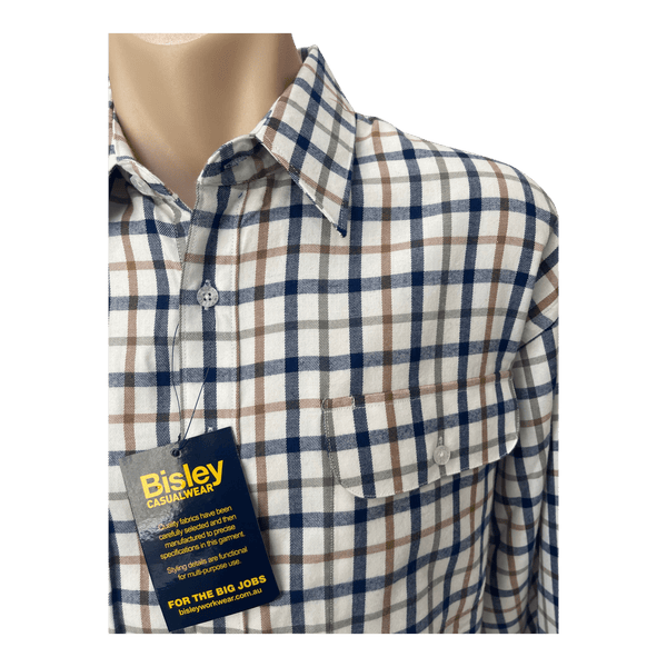 Bisley Brushed Twill Check Long Sleeve Shirt BS70424W - Ronald King