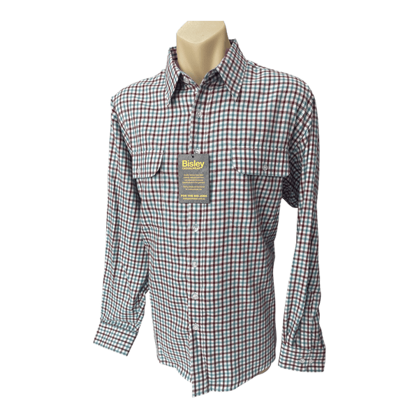 Bisley Brushed Twill Check Long Sleeve Shirt BS70429W - Ronald King