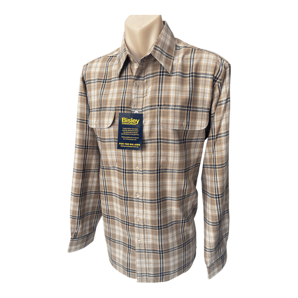Bisley Brushed Twill Check Long Sleeve Shirt BS70430W - Ronald King