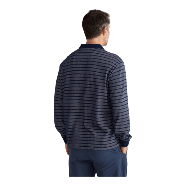 Breakaway Stripe Micro Prima L/S Polo 62143 - Ronald King