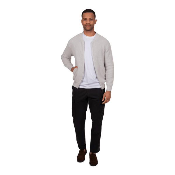 Bridge and Lord Fishermans Rib Zip Cardigan BL5526 - Ronald King