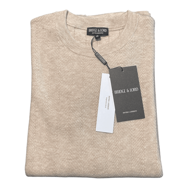 Bridge and Lord Patterned Crew Neck Pullover BL6502 - Ronald King