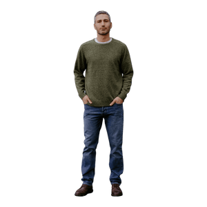 Bridge and Lord Saddle Shoulder Crew Neck Pullover BL6517A - Ronald King