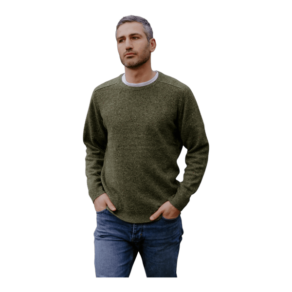 Bridge and Lord Saddle Shoulder Crew Neck Pullover BL6517A - Ronald King
