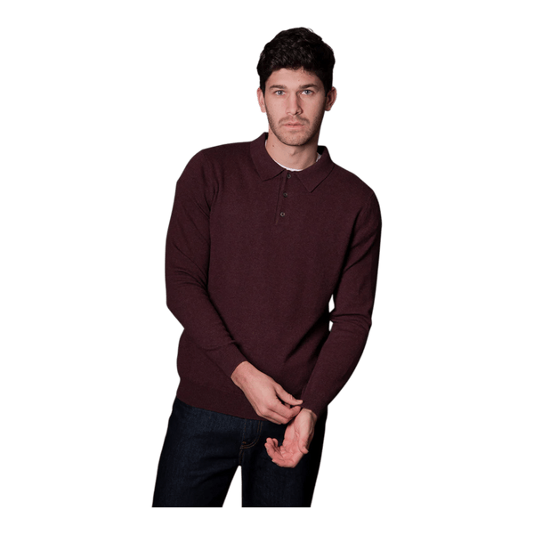 Bridge and Lord Stripe Button Collar Wool/Cashmere Pullover BL6501 - Ronald King