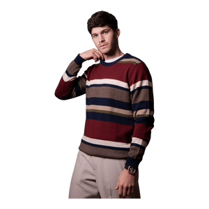 Bridge and Lord Stripe Crew Neck Pullover BL6521 - Ronald King