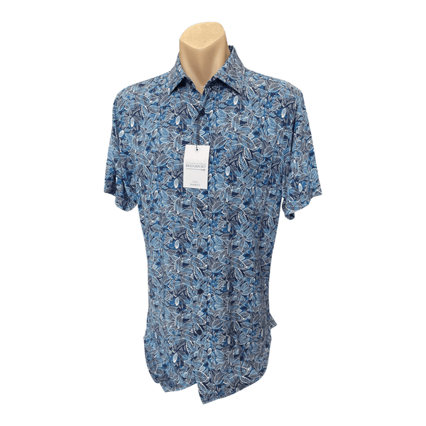 Bridgeport Bamboo Short Sleeve Print Shirt B2548 - Ronald King