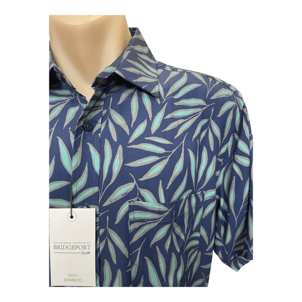 Bridgeport Bamboo Short Sleeve Print Shirt B2549 - Ronald King