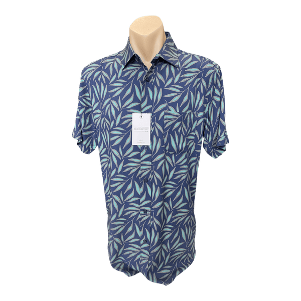 Bridgeport Bamboo Short Sleeve Print Shirt B2549 - Ronald King