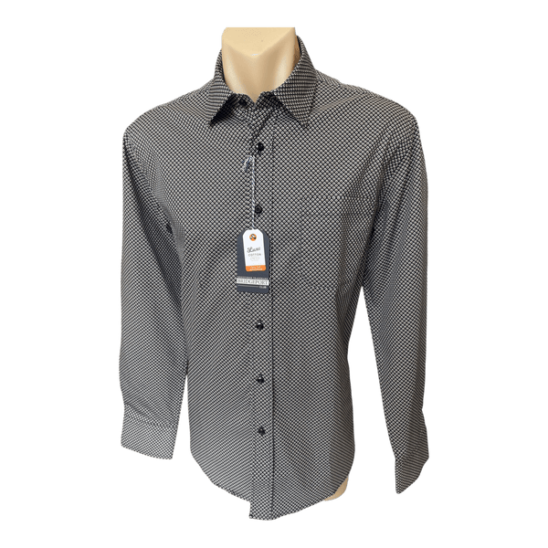 Bridgeport Cotton Stretch Print Long Sleeve Shirt B6257 - Ronald King
