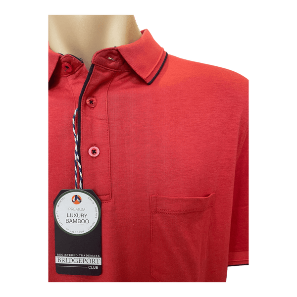 Bridgeport Luxe Bamboo Polo Top B2578 - Ronald King
