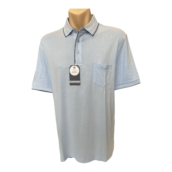 Bridgeport Luxe Bamboo Polo Top B2578 - Ronald King