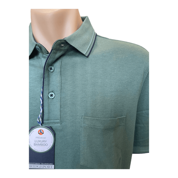 Bridgeport Luxe Bamboo Polo Top B2578 - Ronald King