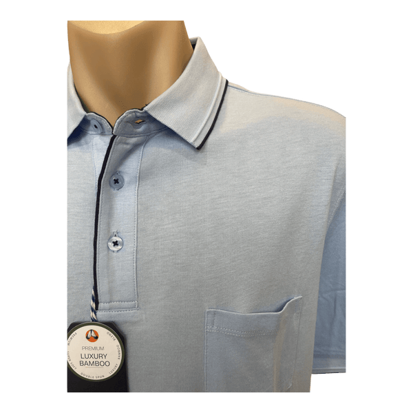 Bridgeport Luxe Bamboo Polo Top B2578 - Ronald King