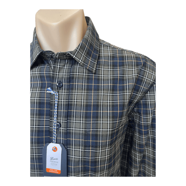 Bridgeport Pure Cotton Woven Long Sleeve Shirt B6272 - Ronald King