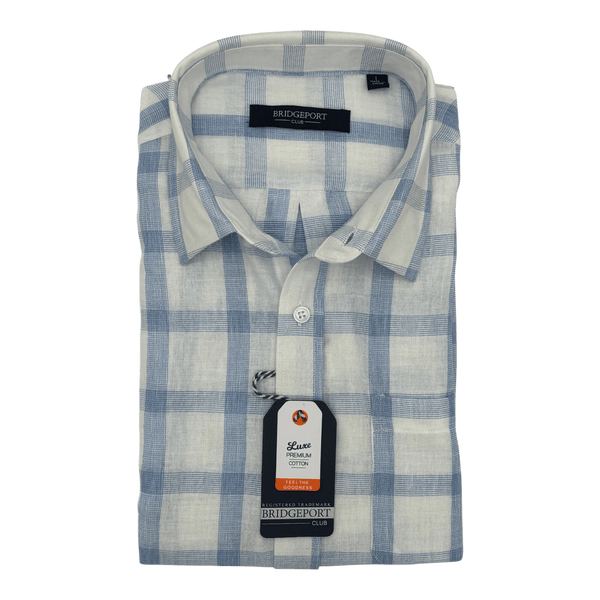 Bridgeport Pure Cotton Woven Short Sleeve Shirt B2636 - Ronald King