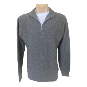 Bridgeport Zip Collar Cotton/Wool Blend Pullover B6216 - Ronald King