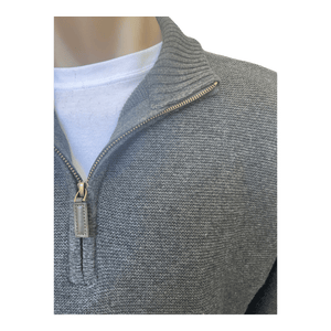 Bridgeport Zip Collar Cotton/Wool Blend Pullover B6216 - Ronald King