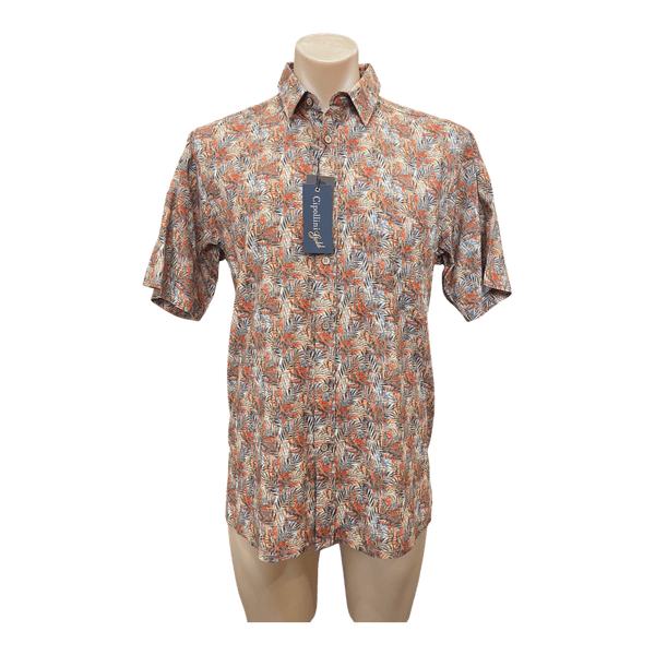 Cipollini Gold Bamboo Short Sleeve Shirt 3503 - Ronald King