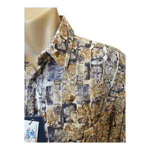 Cipollini Gold Linen/Bamboo Long Sleeve Shirt 4106 - Ronald King