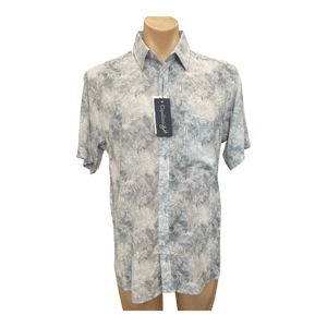 Cipollini Gold Linen/Bamboo Short Sleeve Shirt 4043 - Ronald King