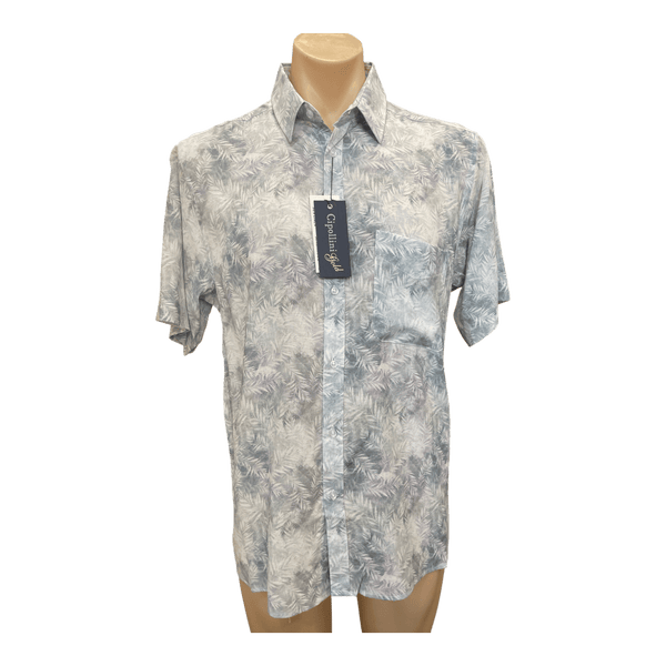 Cipollini Gold Linen/Bamboo Short Sleeve Shirt 4043 - Ronald King