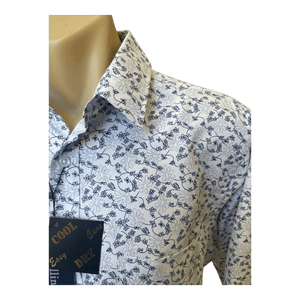 Cipollini Gold Printed Microfibre Shirt 4124 - Ronald King