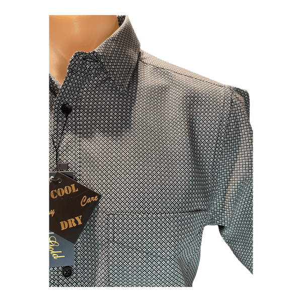 Cipollini Microfibre Print S/S Shirt 3640 - Ronald King